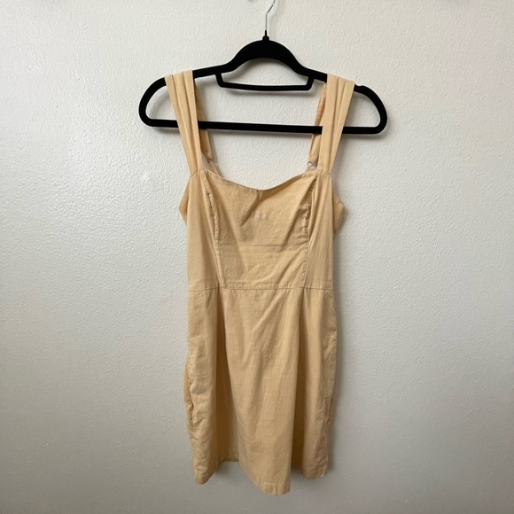 Abercrombie and fitch XS yellow 100% cotton dress - Picture 1 of 4
